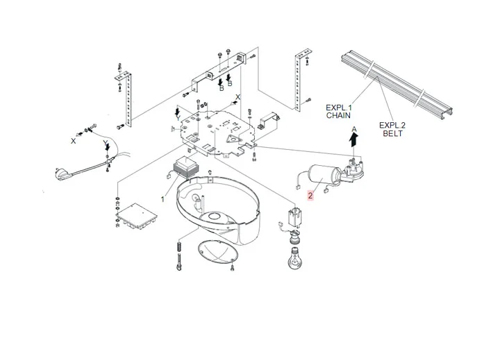 faac pièce détachée moteur d1000/zodiac 100 7700275