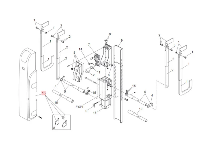 faac pièce détachée carter *f037102* opérateur 550 s/l 727267