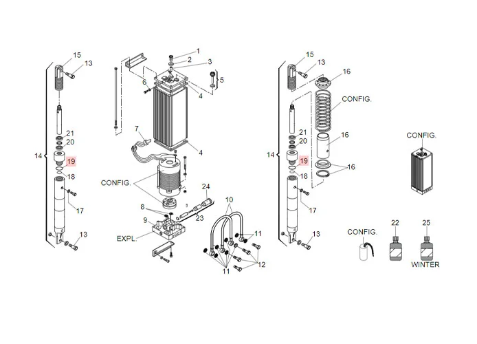 faac pièce détachée joint or 40,95x2,62 (3162) 7090360025