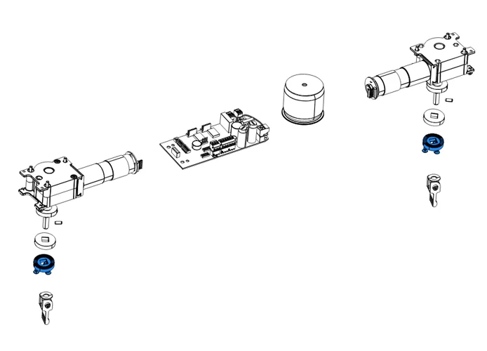 came pièce détachée 2 pcs embrayage inférieur volare-voila 119rid479