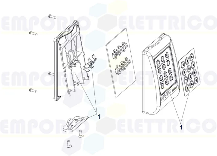 faac pièce détachée clavier radio keypad kit remplacement 63000685