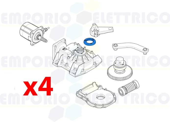 came pièce détachée joint d'huile et capot 4 pcs 119ria120 4