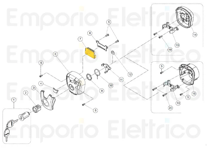 fadini pièce détachée carte avec bornes, micros et leds pour chis 37 37007