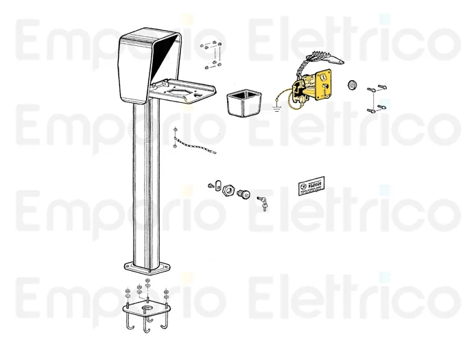 fadini pièce détachée monnayeur magnét. verrouillage électr. 230vac geco 9 20336