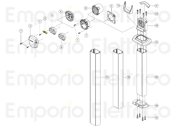 fadini pièce détachée borne pour fit 55 55003