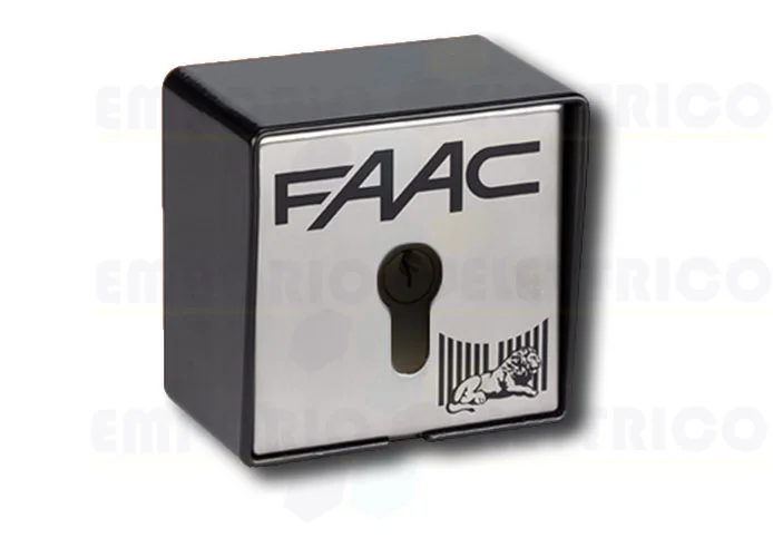 faac bouton à clé pour extérieur 2 contacts + électrofrein t21 ef 401016