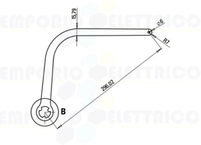 faac paire de bras n1d marron nd1 1057263