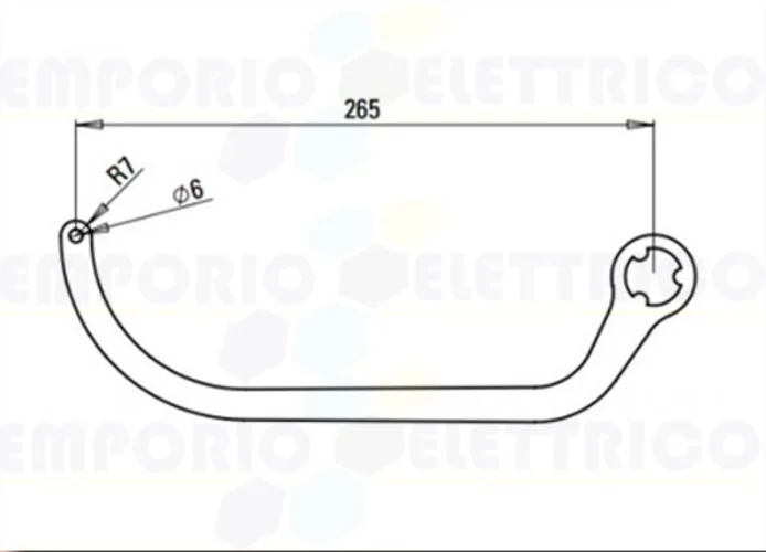 faac paire de bras n1d blanc nd4 105729