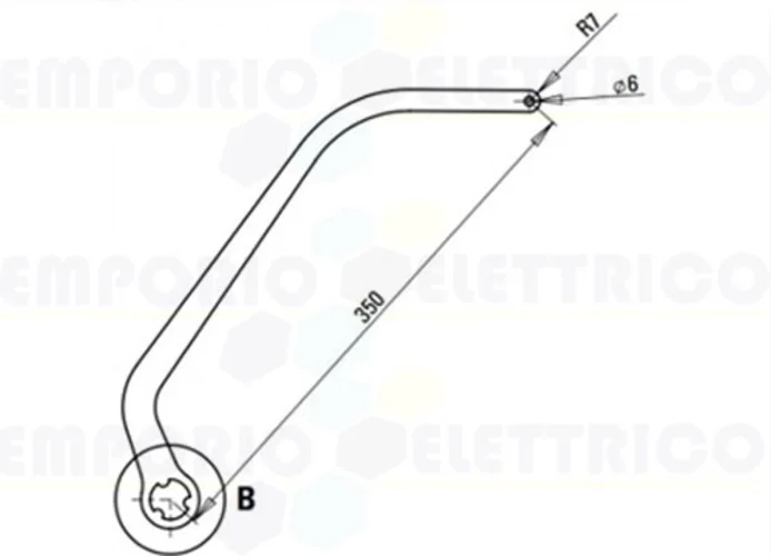 faac paire de bras n1d blanc nd6 105731