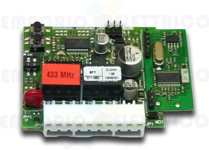 bft récepteur 2 canaux enfichable 433 mhz clonix 2 d111662