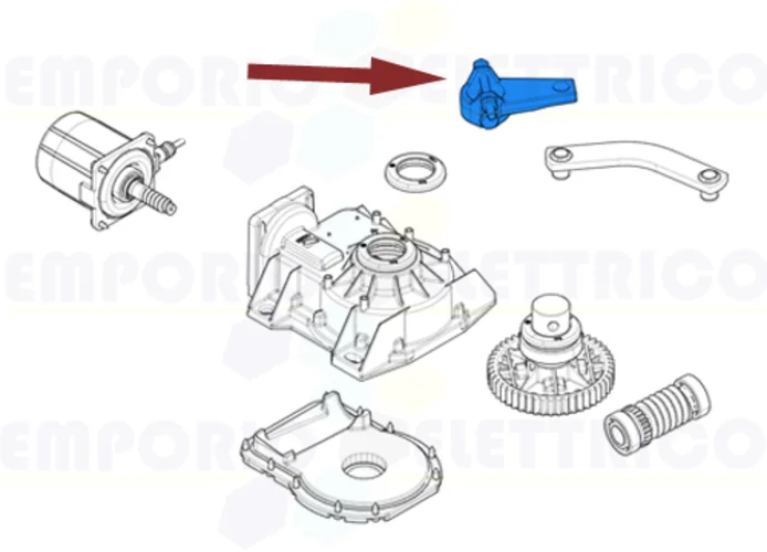 came pièce détachée du bras à transmission pour frog 119ria044