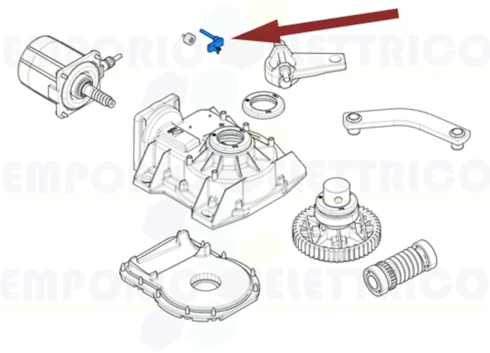 came pièce détachée dispositif encodeur câble 2500 mm frog 119ria084