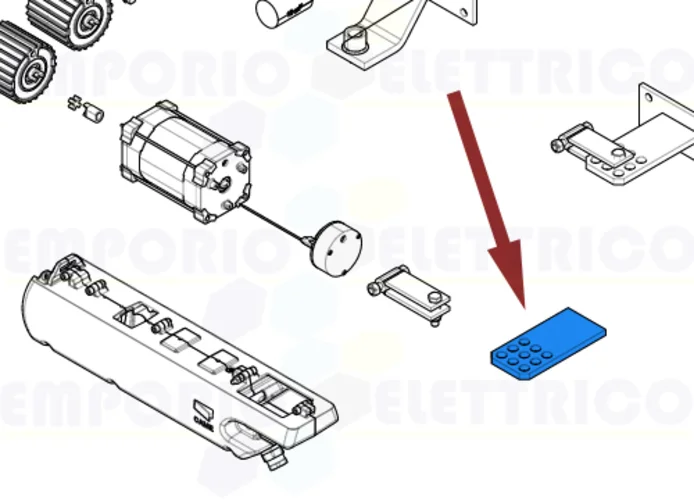 came pièce détachée étrier de queue ati axo krono 119rid062