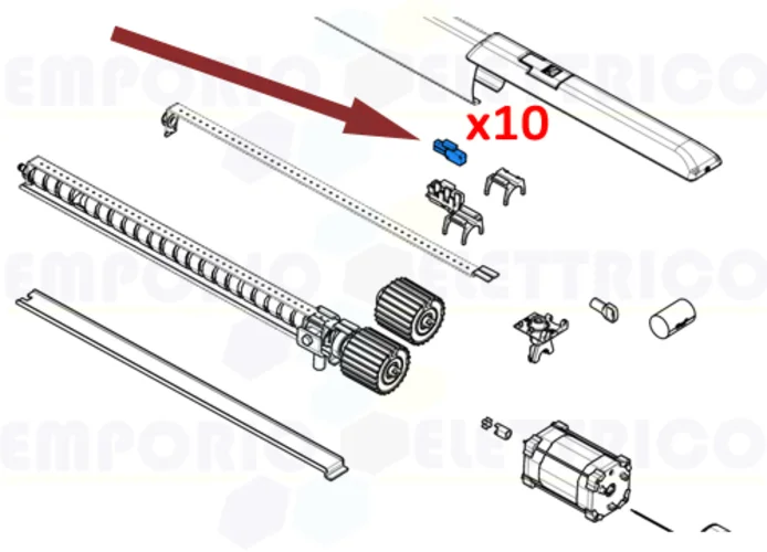 came 10 x pièce détachée micro-interrupteurs 119rir083