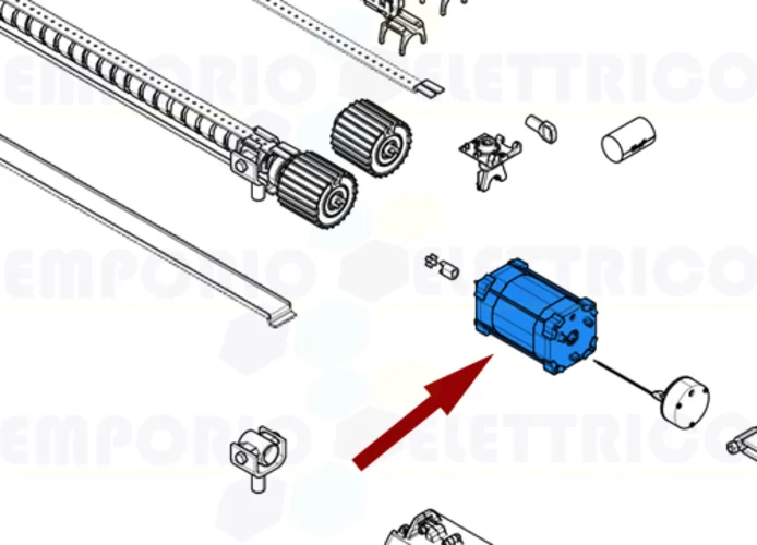 came pièce détachée groupe moteur + frein série ati 230v lent 88001-0139