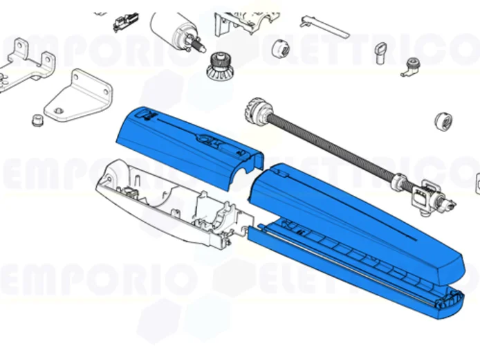 came pièce détachée groupe plastiques externes ral7024 axi20-25 88001-0202