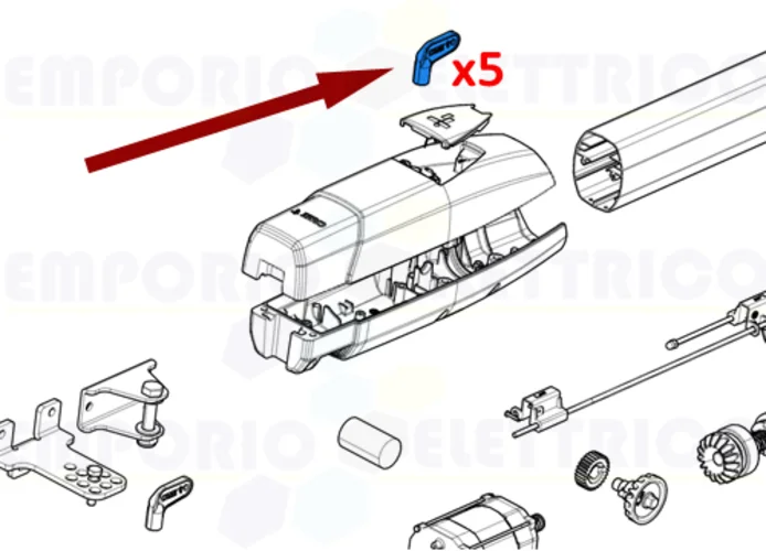 came 5 x pièce détachée clé de déverrouillage ats30-50 88001-0240