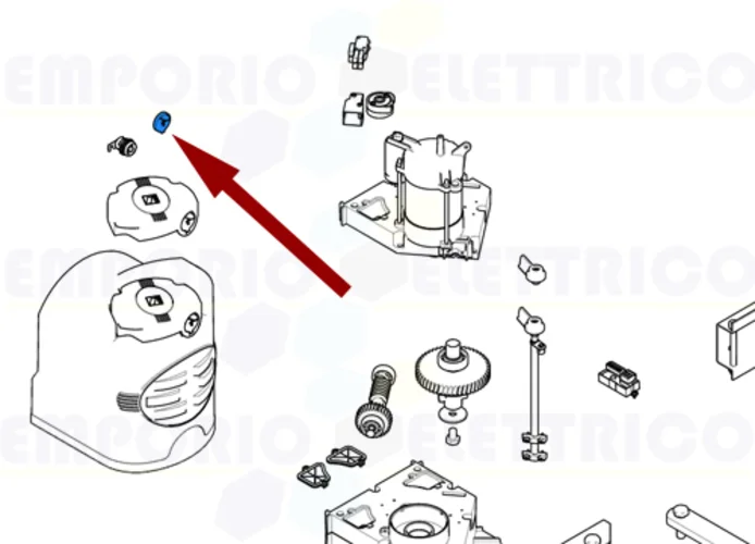 came pièce détachée bouchon pour serrure fast 119rid223