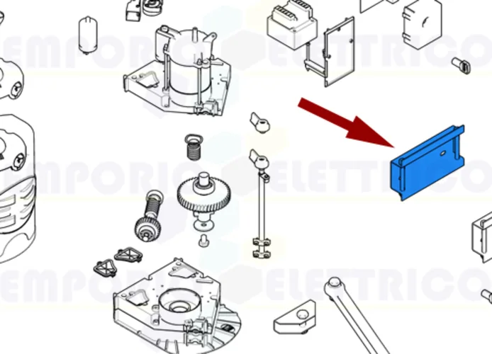 came pièce détachée base fixation motoréducteur fast 119rid238