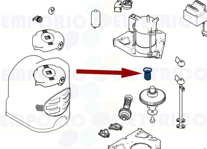 came pièce détachée vis sans fin f7000 119rid230