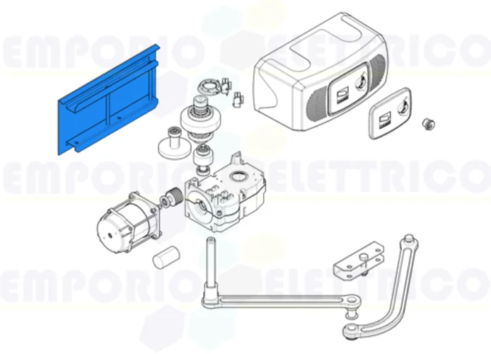 came pièce détachée base fixation motoréducteur ferni 119rid074