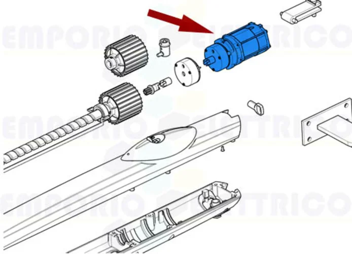 came pièce détachée groupe moteur + frein amico 230v 88001-0138