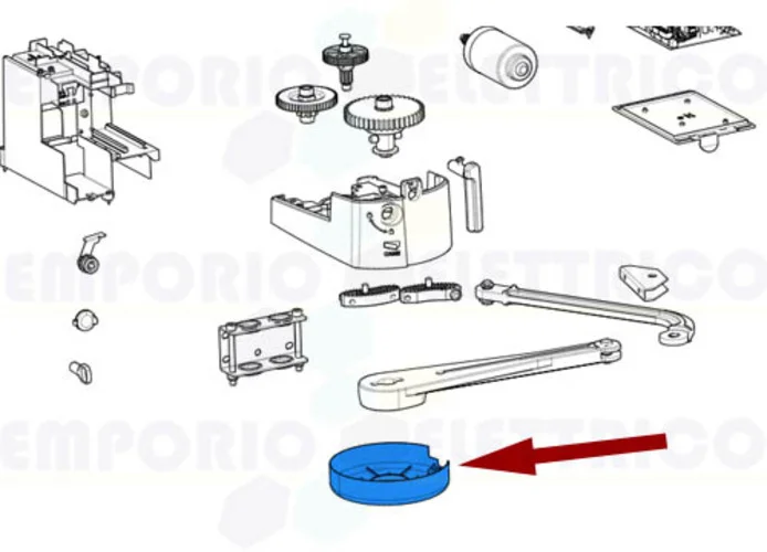 came pièce détachée cover bras transmission ral 7024 ftl 88001-0075