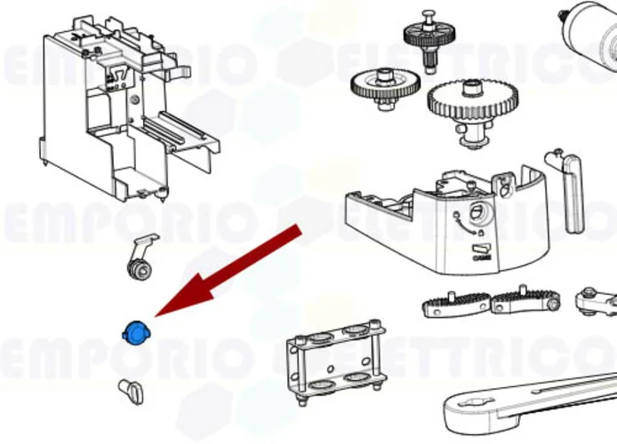 came pièce détachée capuchon serrure ral 7024 ftl sdn bxl 88001-0077