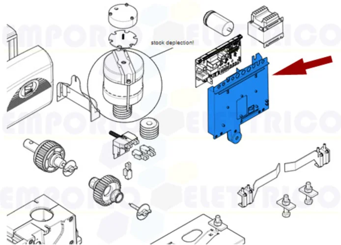 came pièce détachée soutien carte électronique bx 119ribx010