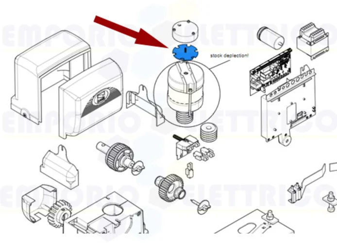 came pièce détachée verrouillage électrique bx bk 119ribx034