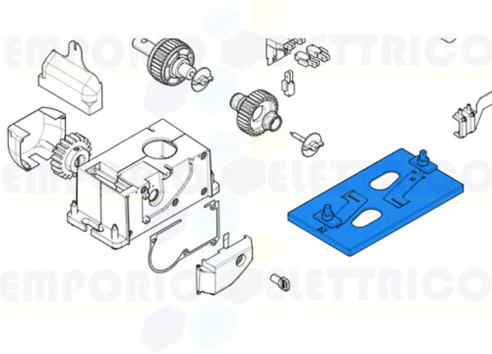 came pièce détachée base fixation motoréducteur bx 119riy006