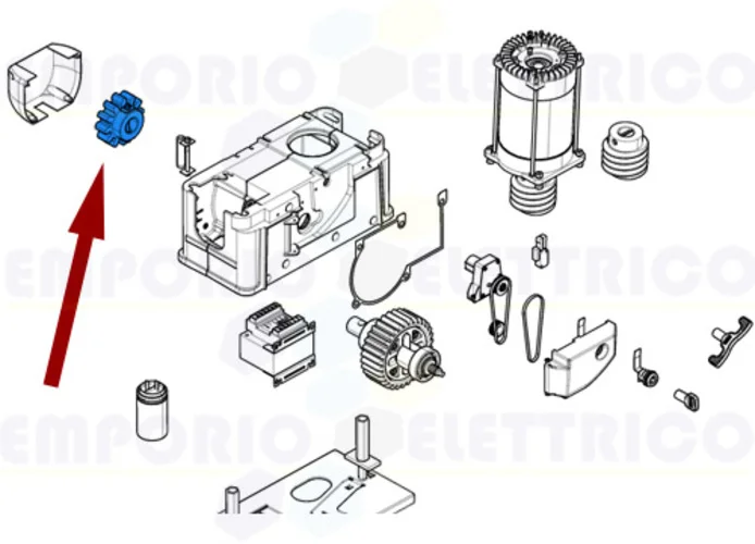 came pièce détachée pignon module 6 bk 119ribk010