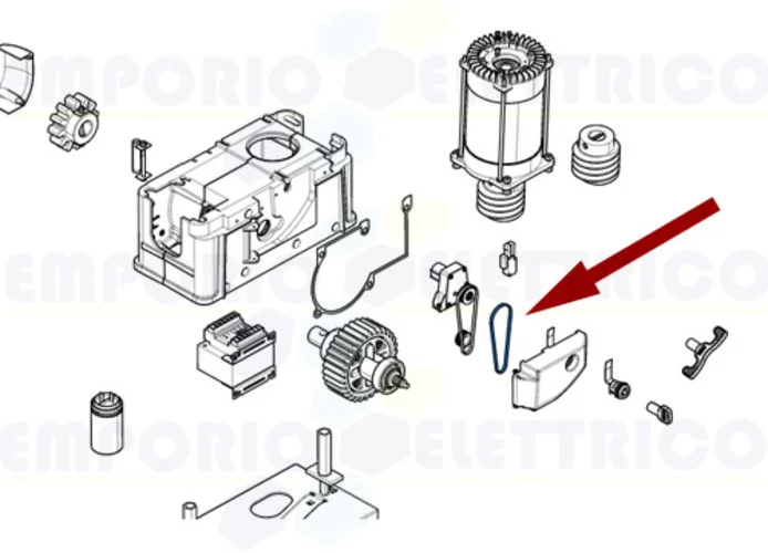 came pièce détachée courroie de transmission bk 119ribk026