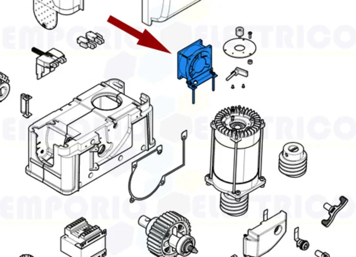 came pièce détachée ventilateur refroidissement bk 119ribk035