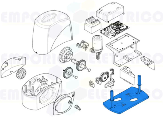 came pièce détachée base fixation motoréducteur bx 119ribx049