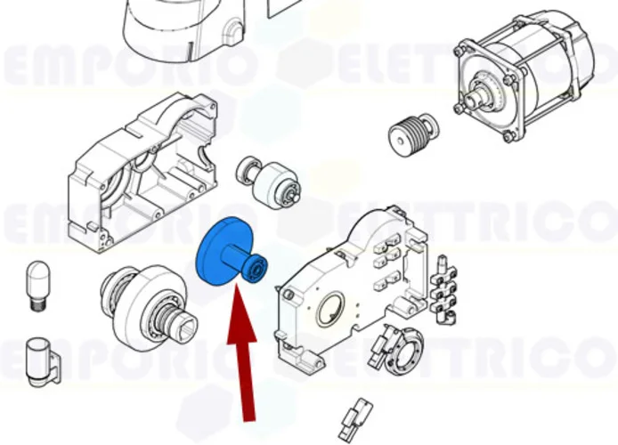 came pièce détachée arbre deuxième réduction emega 119rie063