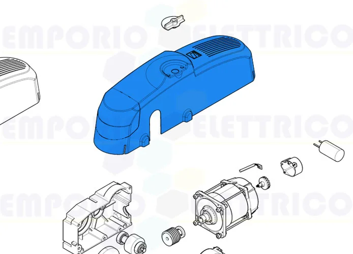 came pièce détachée couvercle motoréducteur emega 119rie051