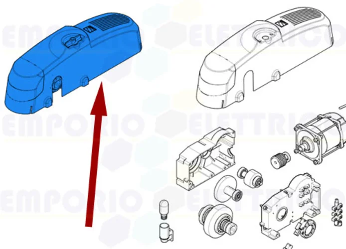 came pièce détachée motoréducteur 230v ac emega 101e306csi