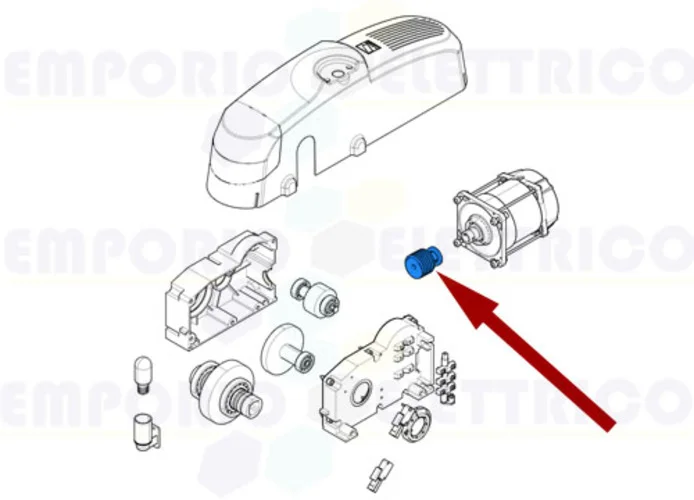 came pièce détachée vis sans fin emega 119rie058