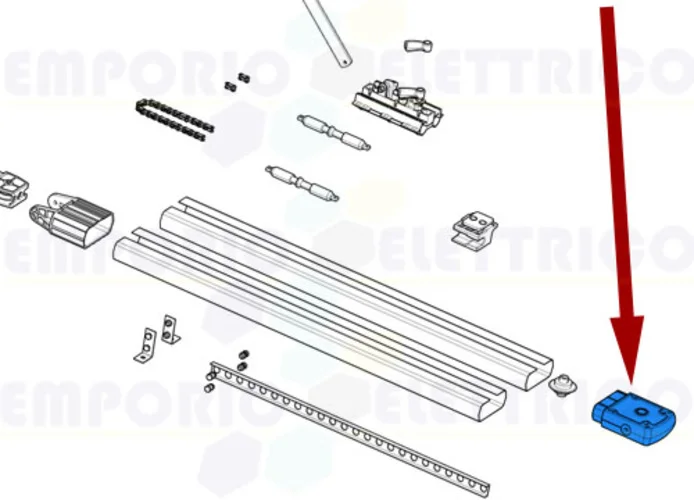 came pièce détachée terminal fixation guide pour chaîne ver 119rie112