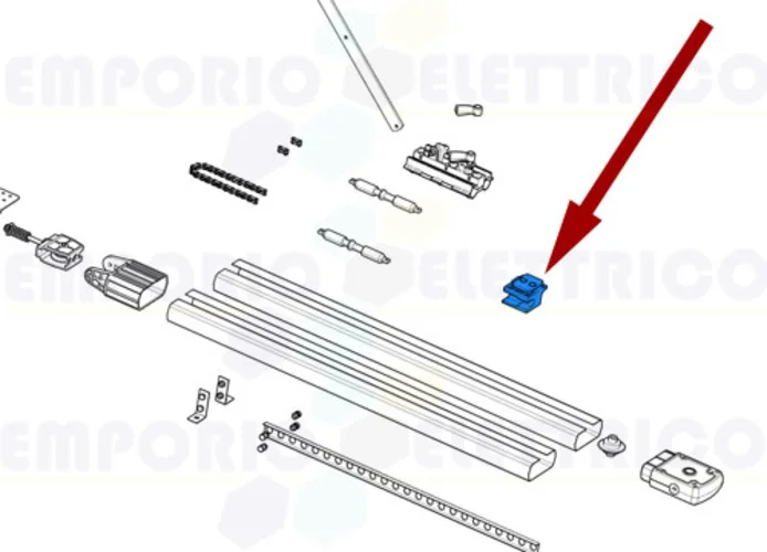 came pièce détachée butée mécanique interne rail ver 119rie114