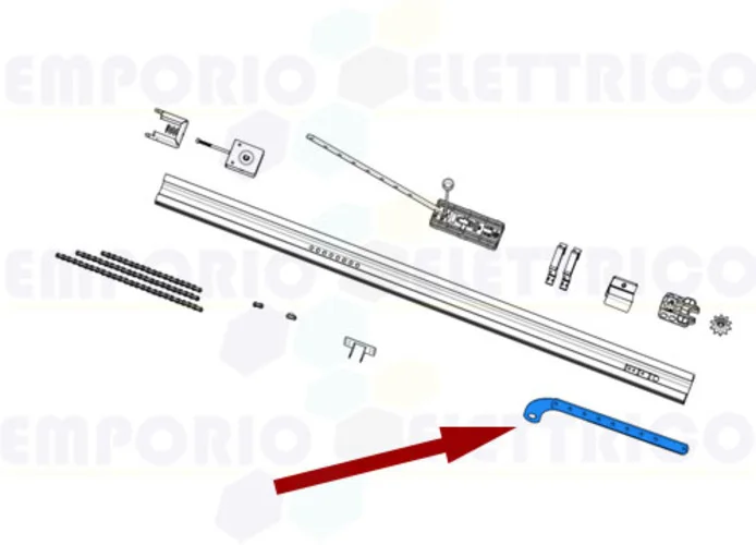 came pièce détachée levier de transmission courbé v6000 119rie173