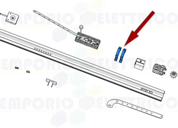 came pièce détachée étrier fixation plafond v6000 119rie177