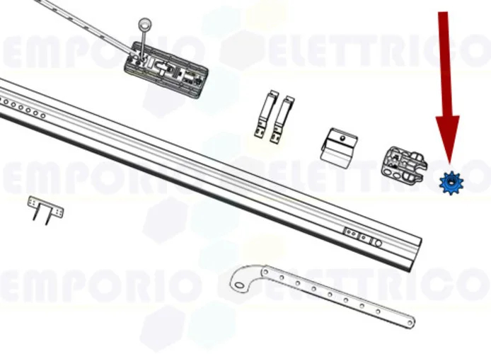 came pièce détachée pignon de transmission chaîne v6000 119rie182