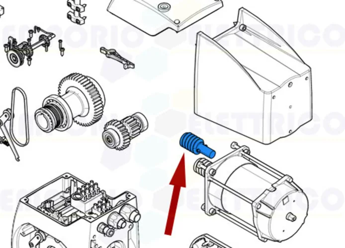 came pièce détachée vis sans fin c-bx 119ricx029