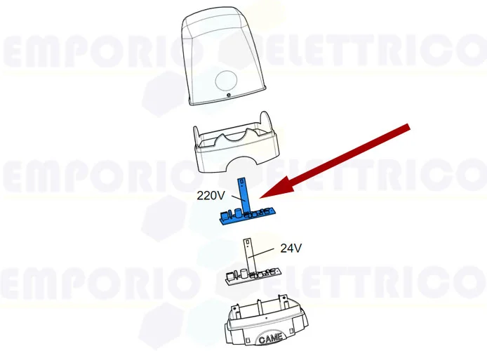 came pièce détachée carte électronique clignotant led 230v 119rir454