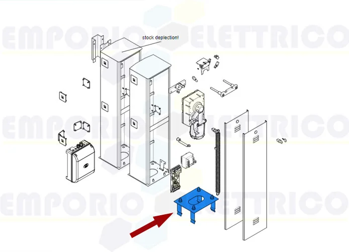 came pièce détachée plaque barrière gard 2,5-3,25-3,75-4m 119rig006 