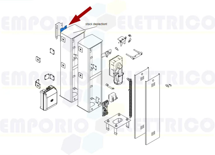 came pièce détachée support porte-tige - g2500 119rig086