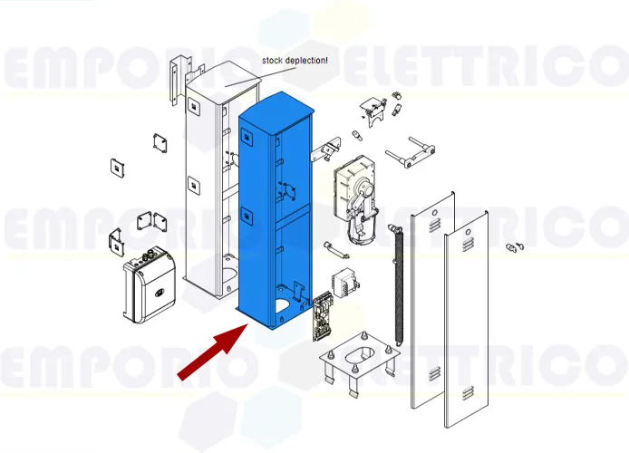 came pièce détachée boîtier barrière g2500 119rig087