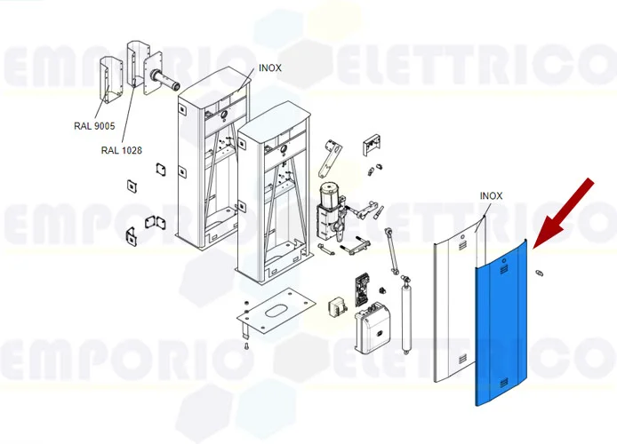 came pièce détachée porte boîte g6000 g6500 119rig063 